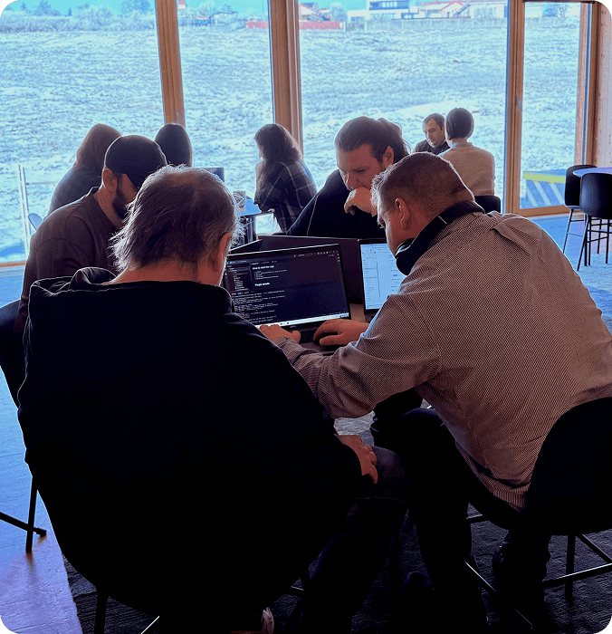 Developers working together