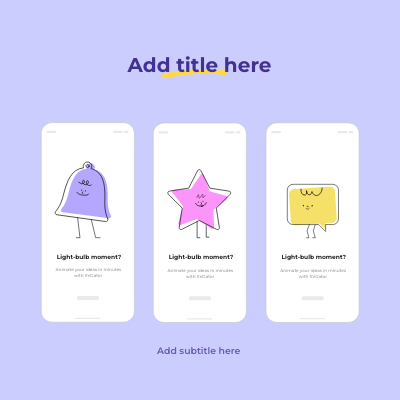 Mobile app onboarding animation