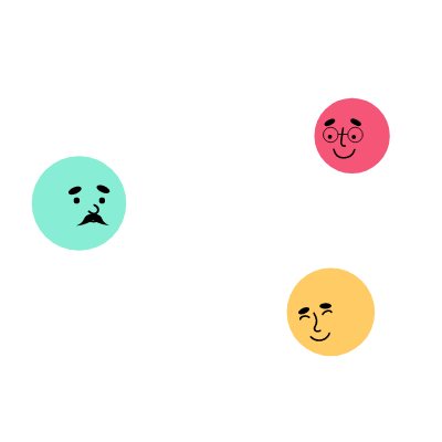Animated chat bubbles