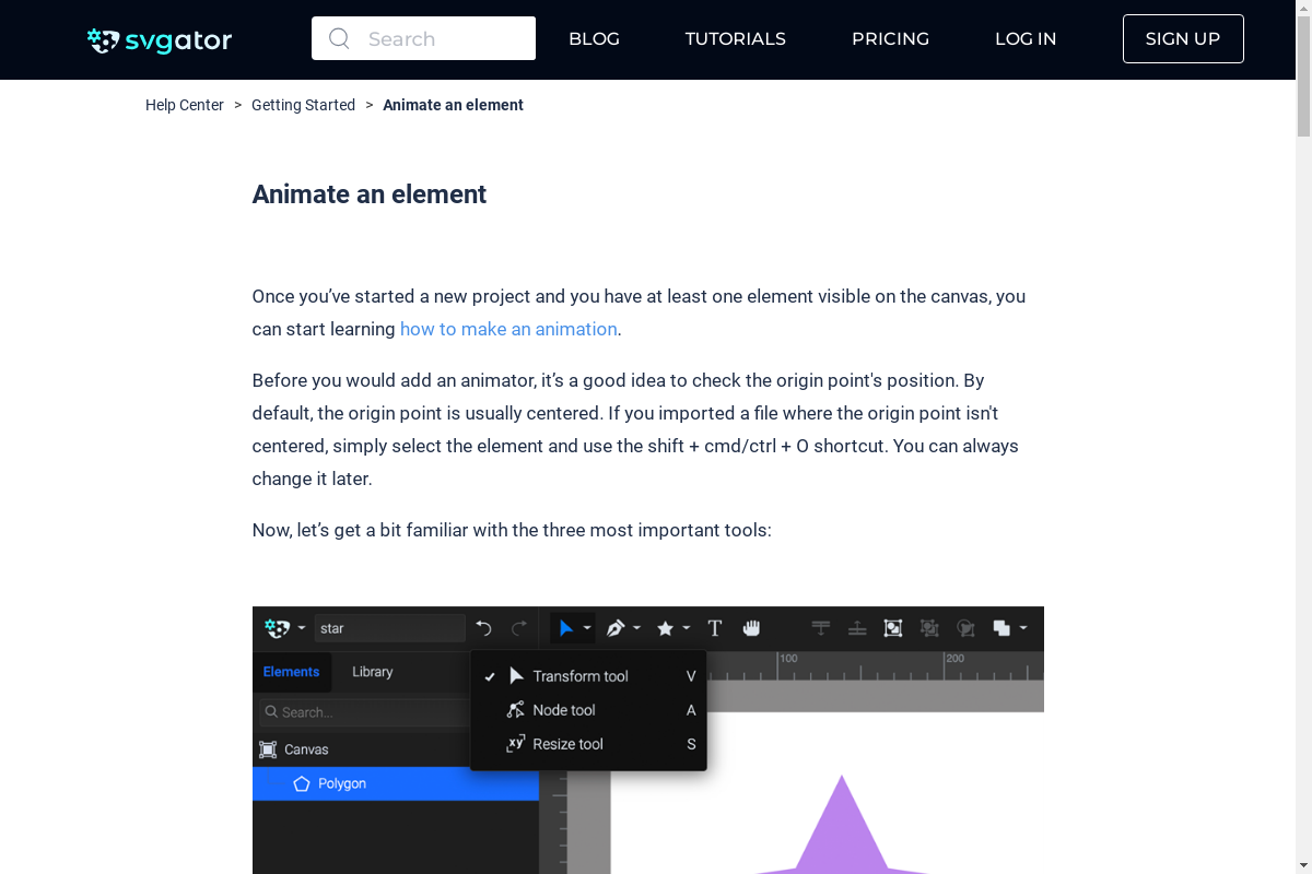 How to Animate an Element? | SVGator Help