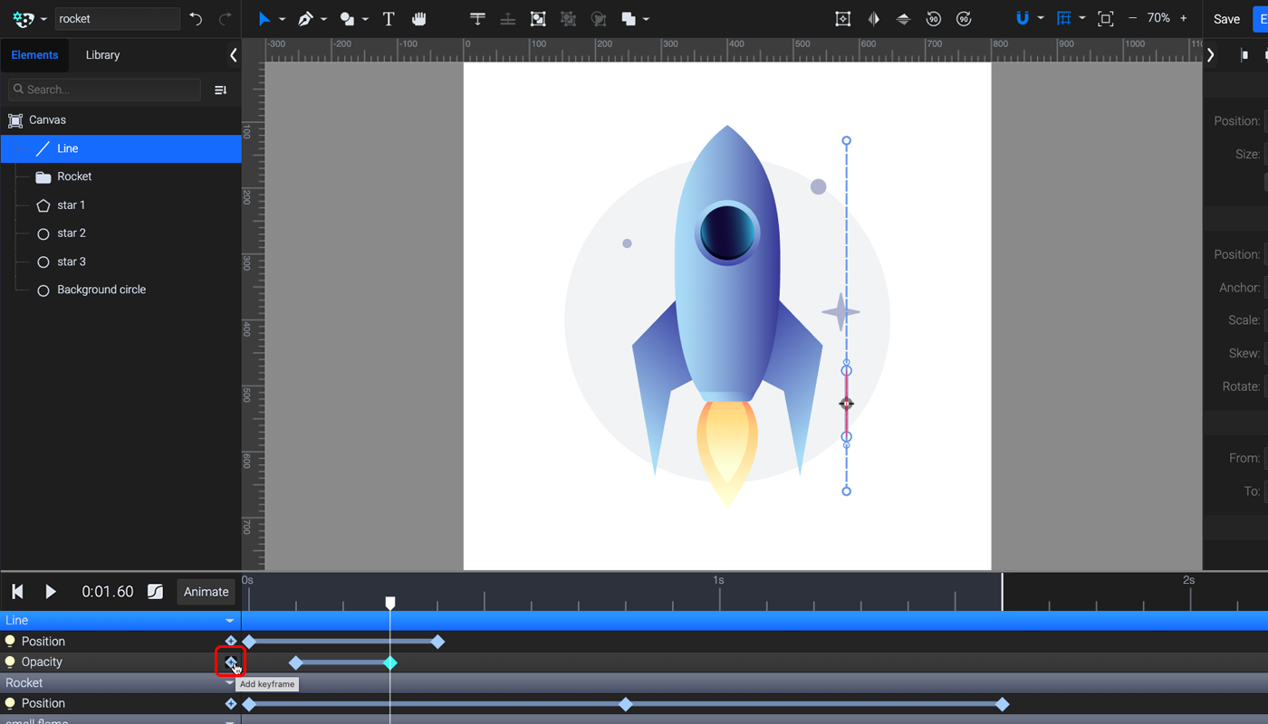 animated rocket ship tutorial