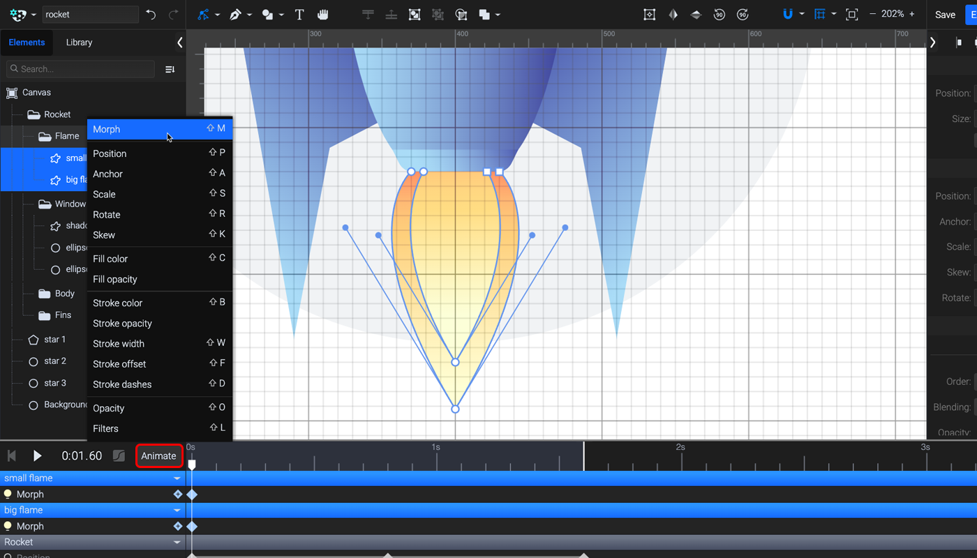 animated rocket tutorial step by step