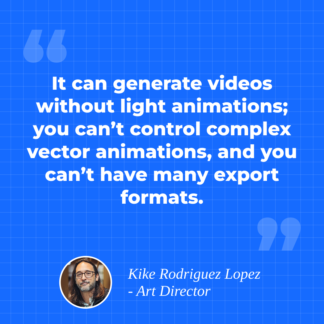 Kike Rodriguez opinion about using SVGator