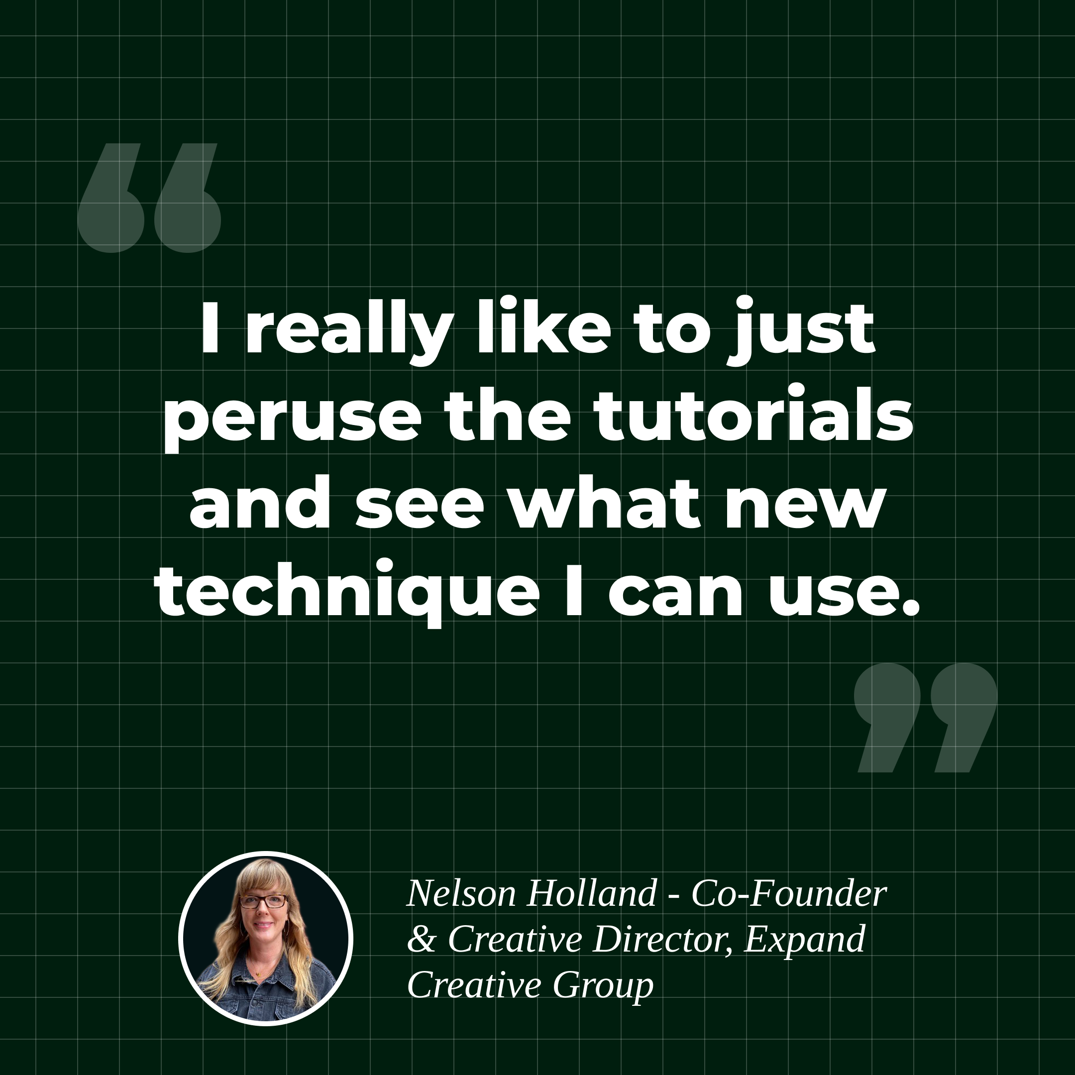 Nelson Holland quote about using SVGator tutorials