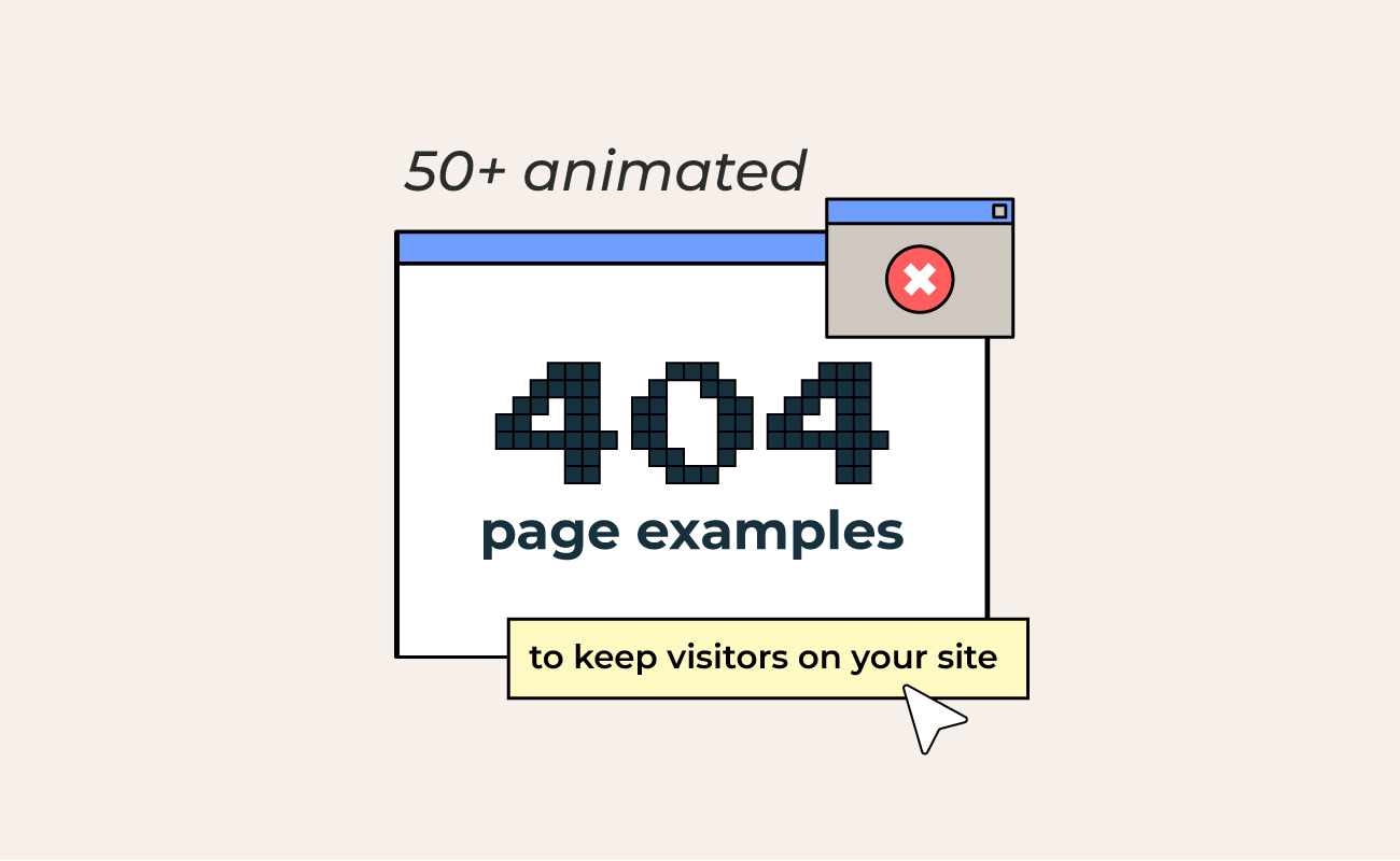 50+ animated 404 page examples to keep visitors on your site