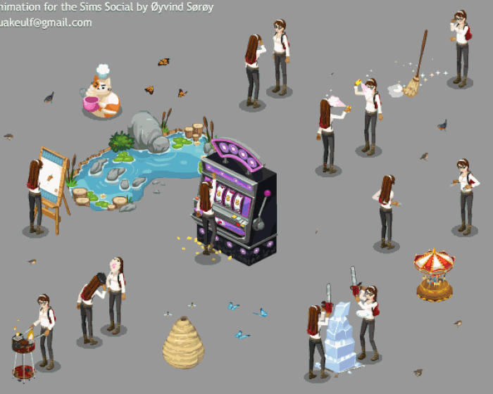 Animated illustrations for gaming development - Made by Øyvind Sørøy