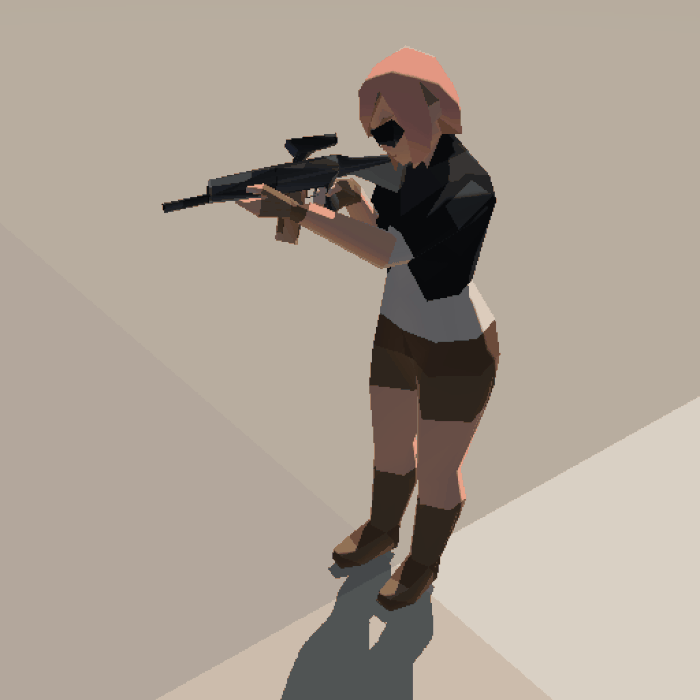 Animated character for gaming - Made by Øyvind Sørøy