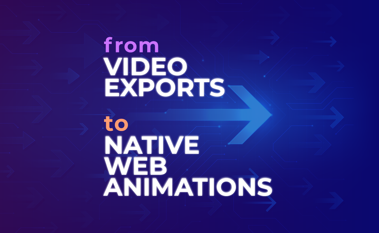 How a solo creative designer went from video exports to native web animation