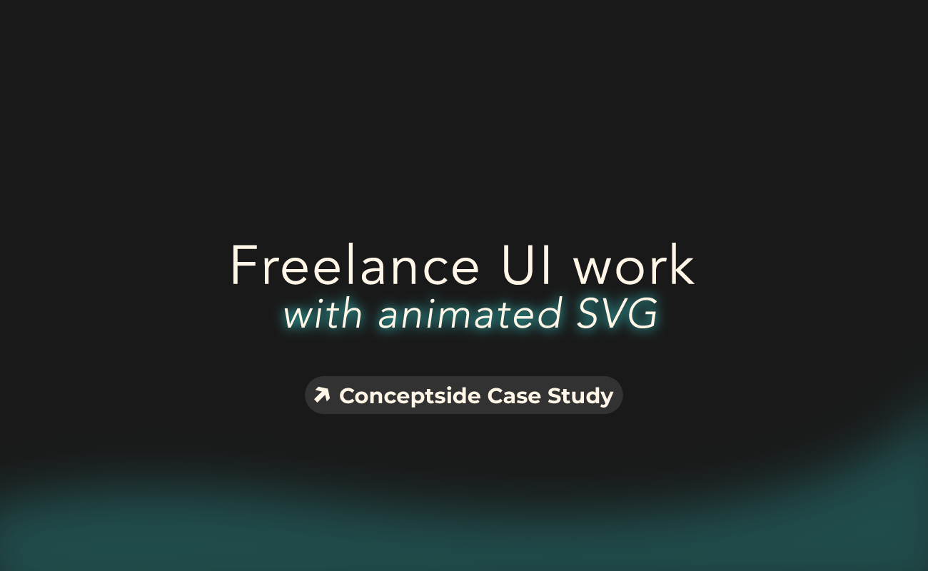 Making animated SVG a part of freelance interface work