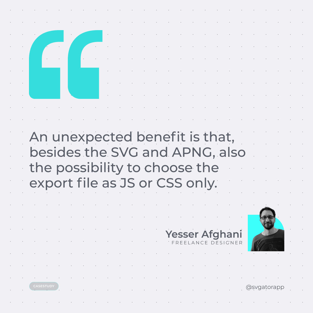 Making animated SVG a part of freelance interface work
