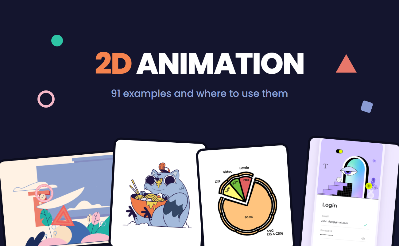 2D animation  - 91 examples and where to use them