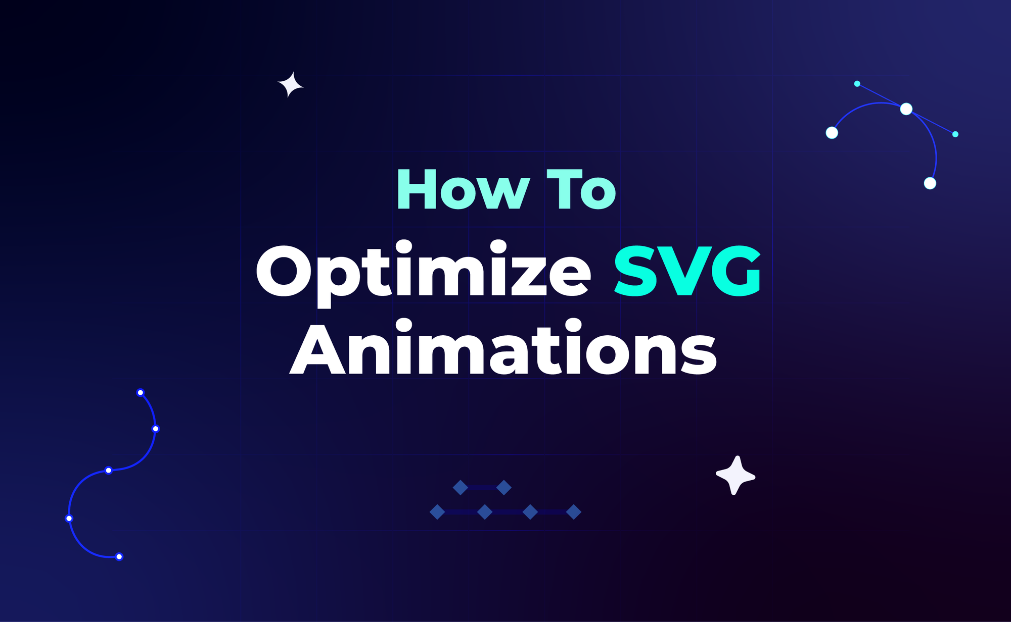 How to optimize SVG animations title graphic