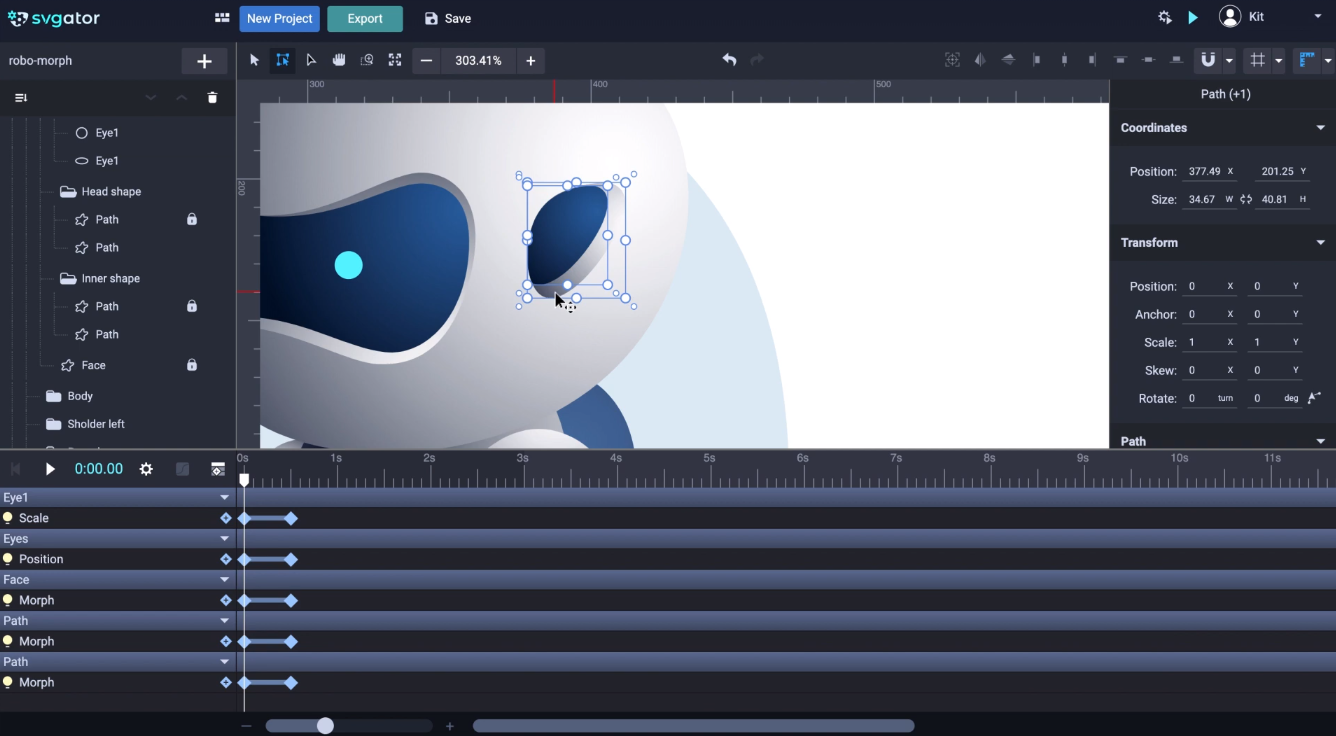 morph animation