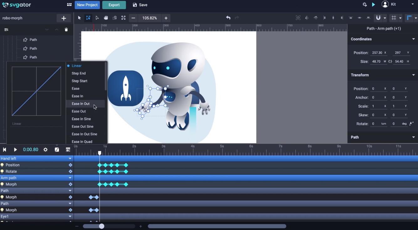 morph animation