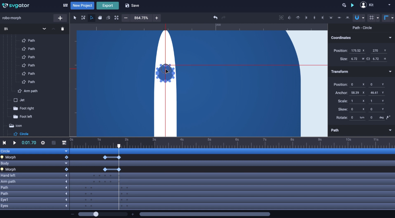 morph animation