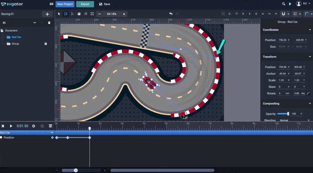 How To Create A Motion Path Animation Svgator Tutorial