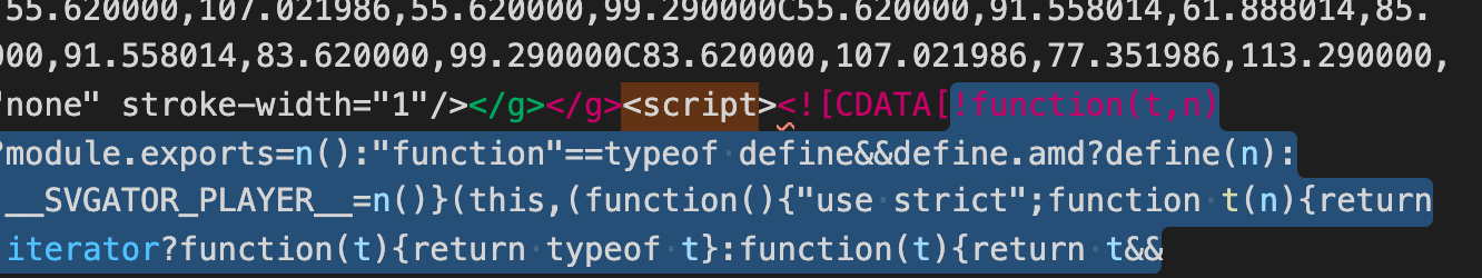 CDATA[" and "__SVGATOR_PLAYER__.build({" like this:
![