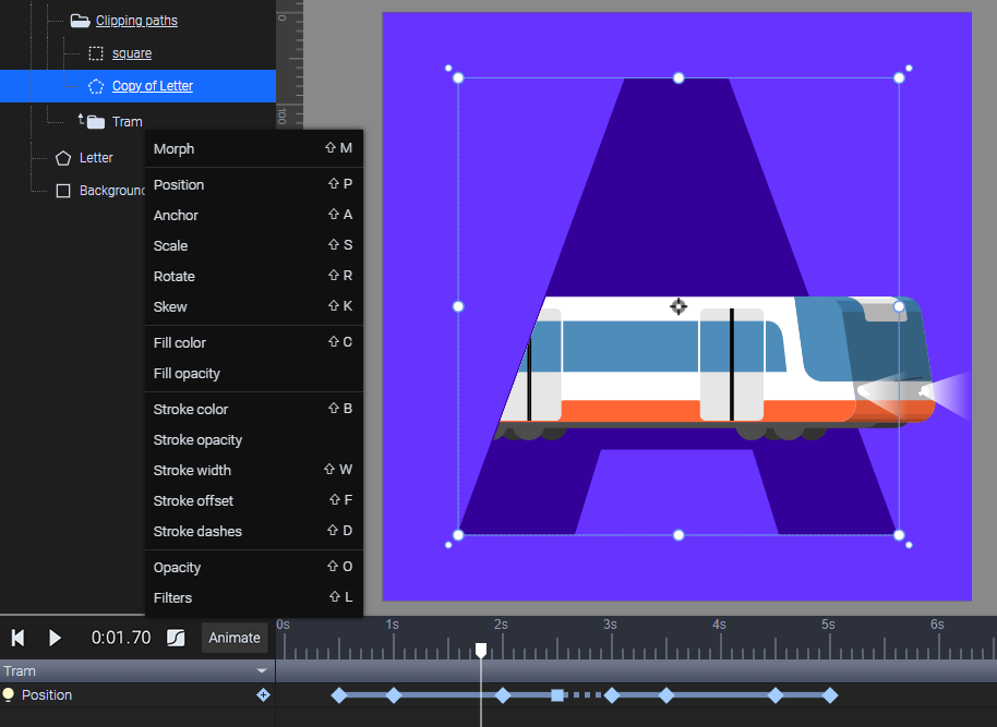 clipping path animation