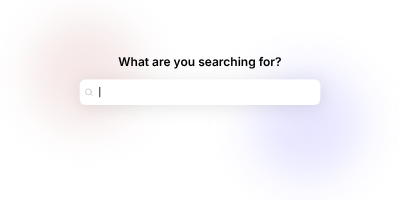 Search & find bar template (typewriting effect)