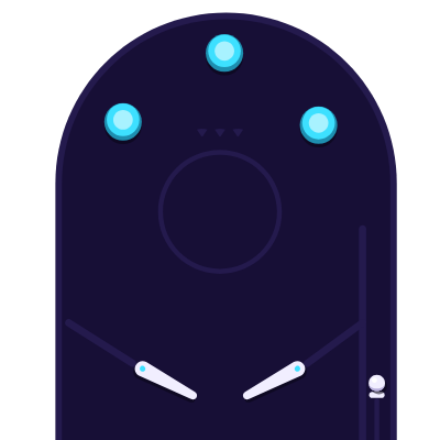 Logo reveal animation - pinball ricochet