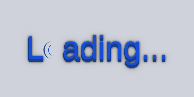 Loading text spinner animation - customizable colors
