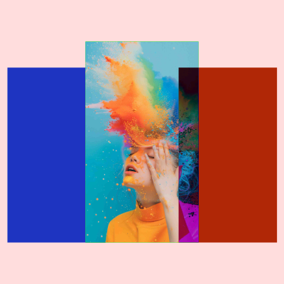 Blend modes with color blocks - photo gallery