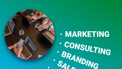 Carousel slides gallery with text and images