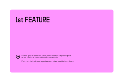 Sticky cards - animated feature presentation