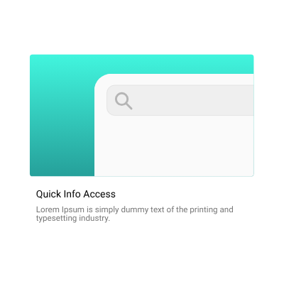 UI animation - search card with results - landing page asset