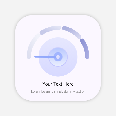 Animated gauge meter - statistics template