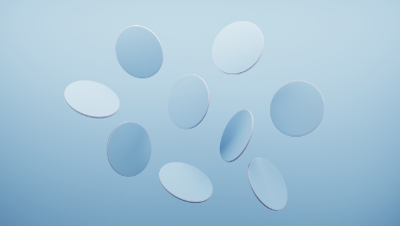 Liquid glass stacked price cards - sliding product promo