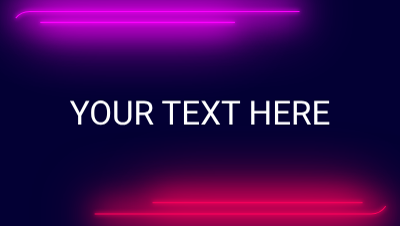 Neon background with text element - neon strobe lights