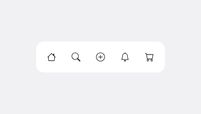 Animated tab bar - jello hover