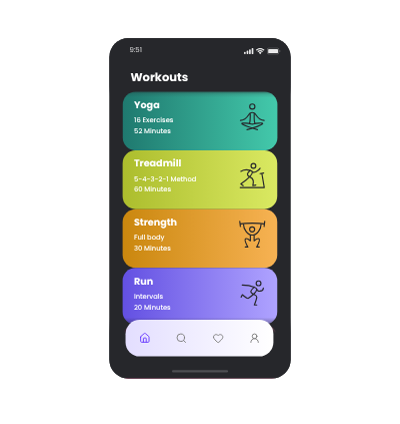 Mobile UI scroll preview