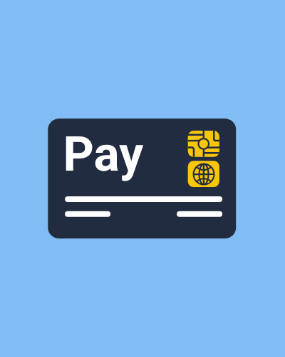 Card flip - payment method template