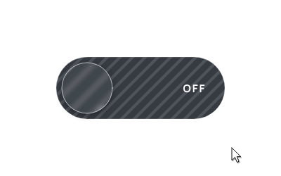 Liquid glass toggle switch animation