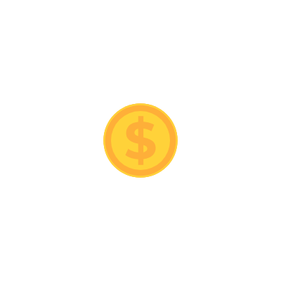 Simple shiny coin spin - customizable icon