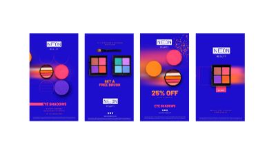 Animated mobile screens - ad campaign showcase
