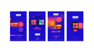Animated mobile screens - ad campaign showcase