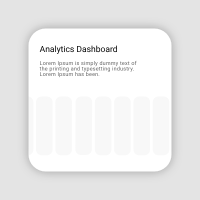 Animated analytics card - random shuffle